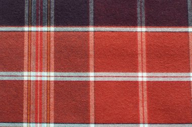 tartan tekstil malzemesinin tam kare görüntüsü