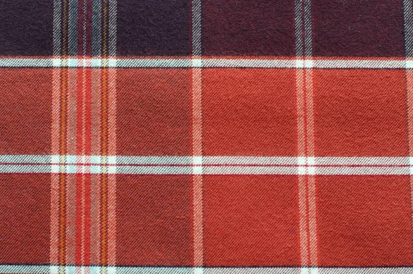 Imagem Quadro Completo Material Têxtil Tartan — Fotografia de Stock
