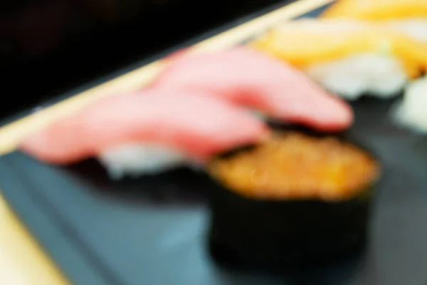 Sushi Pește Crud Fundal Alimentar Japonez — Fotografie, imagine de stoc