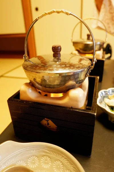 茶道和茶壶的背景 — 图库照片