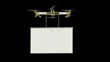 Drone için logo kopya alanı ile uçan ve kanalı maskeleme
