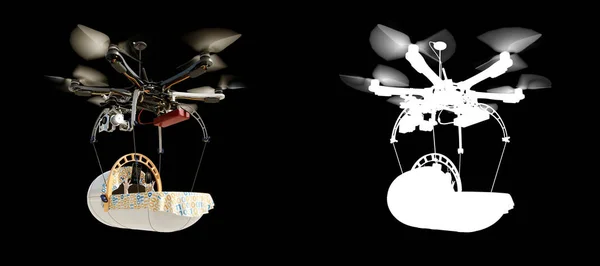 stork baby technology evolution conceptbackground illustration with alpha