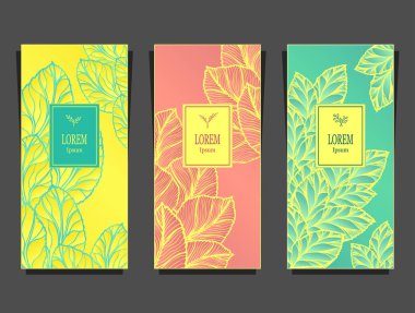 Paket veya folyo tarafından yapılan lüks arka plan afiş için ayarlama şablonu sarı mavi pembe mükemmel kozmetik ve parfümler için veya paket çay veya alkol etiket veya marka kitap bırakır