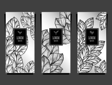 Paket veya folyo tarafından yapılan lüks arka plan afiş için ayarlama şablonu gümüş siyah kozmetik ve parfümler için veya paket çay veya alkol etiket veya marka kitap bırakır