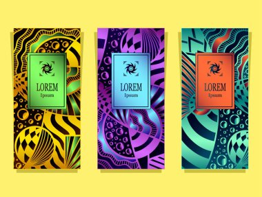 Kümesinden şablon paketi veya el ilanı veya etiket için folyo veya metal yürürlükte tarafından yapılan lüks soyut Cosmos arka plan renkli kozmetik veya parfüm ya da marka kitap