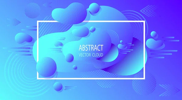 Abstract Excellent Vector Background Effect Blue Scientific Digital Internet Web — Stock Vector