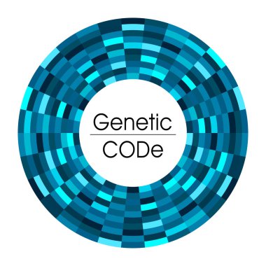 Mavi veya dijital bilgi veya şablon el ilanı afiş sunum veya rapor için diziler verileri için bilim tıbbı genetik biyoloji için soyut arka plan