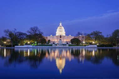 Washington capitol, washington dc gecesi