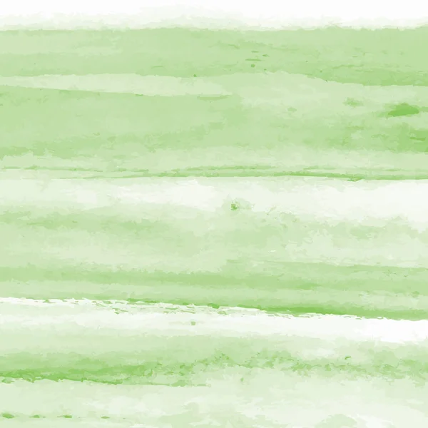 Fond Texture Aquarelle Verte Peint Main — Image vectorielle