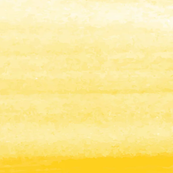 Sárga Akvarell Textúra Háttér Kézzel Festett — Stock Vector