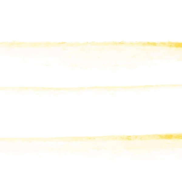Amarelo Aquarela Textura Fundo Pintado Mão — Vetor de Stock