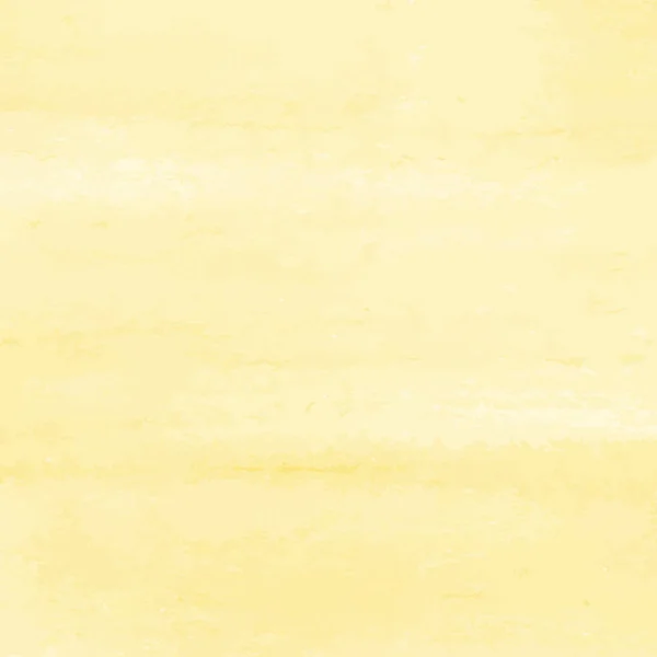 黄色の水彩の質感の背景 手描き — ストックベクタ