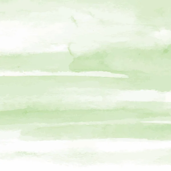 Zelená Akvarel Textury Pozadí Ručně Malované — Stockový vektor