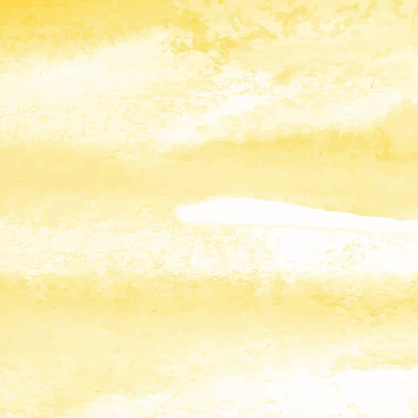 Жёлтый Акварельный Фон Ручная Роспись — стоковый вектор