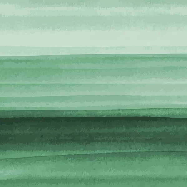 Fundo Textura Aquarela Verde Pintado Mão — Vetor de Stock