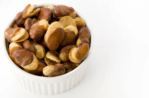 Petiscos Japoneses Ikari Beans Feijão Fava Frito Seco Óleo — Fotografia de Stock
