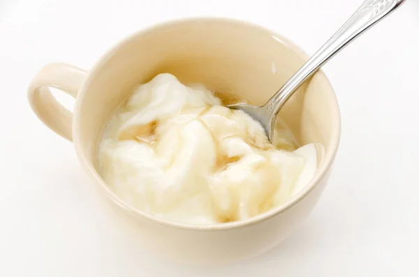 Yogurt Oligosaccharide Soup Cup White Background — Stock Photo, Image