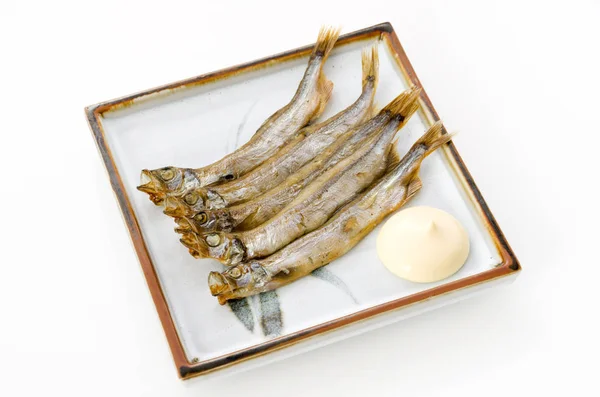 Grilled Shishamo Fish Capelin — Stock Photo, Image