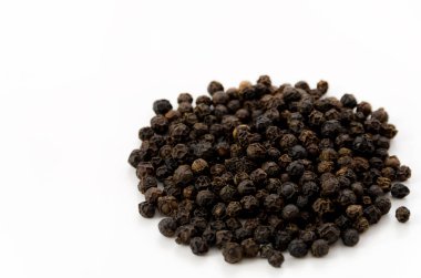 Beyaz arkaplanda Kara Biber