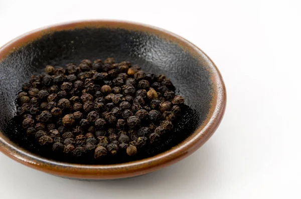 Black Pepper Dish White Background — Stock Photo, Image