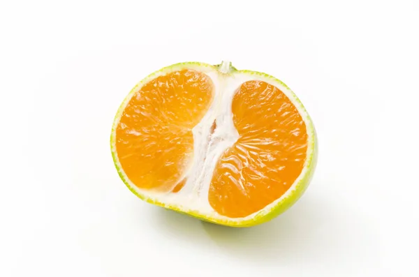 Half Cut Citrus Unshiu Mandarin Satsuma Orange — Stock Photo, Image