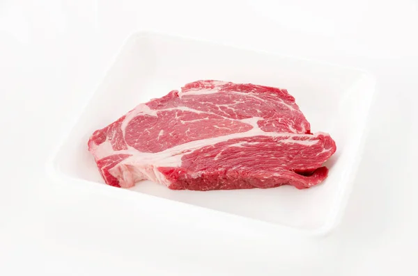 Syrový Hovězí Steak Chuck Eye Roll — Stock fotografie