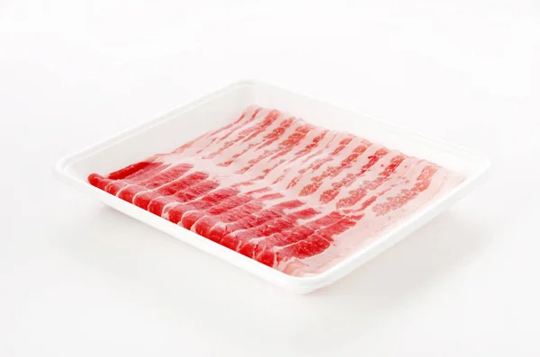 Sliced Fresh Meat Pork Belly Stock Image