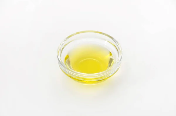 Olive Oil Glass Bowl — Stock Photo, Image