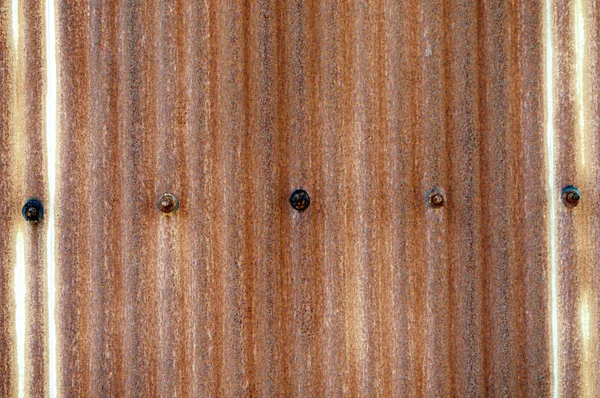 Rusty Pared Metal Corrugado Fondo Grunge Zinc Oxidado — Foto de Stock