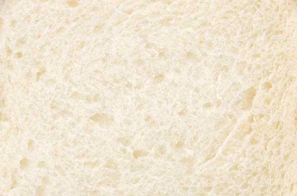 Zamknij Się Plasterki Biały Tło Chleba — Zdjęcie stockowe