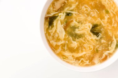 Çin yemeği - bir kase yumurta çorbası