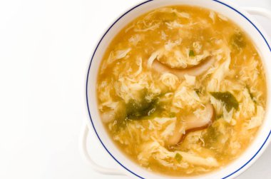 Çin yemeği - bir kase yumurta çorbası