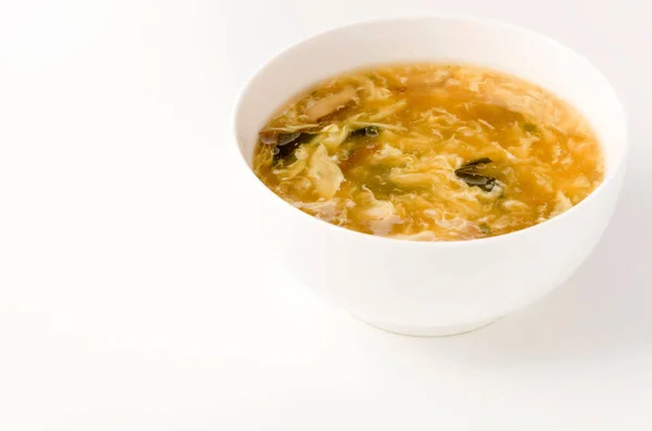 Чинезька Їжа Мішечок Яєчним Супом — стокове фото