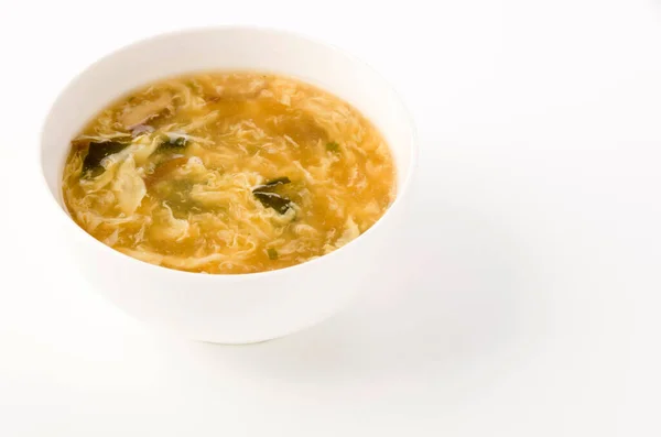 Чинезька Їжа Мішечок Яєчним Супом — стокове фото