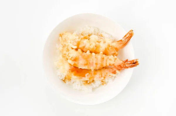 Ebi Tendon Shrimamp Tempura Rice Bowl — 스톡 사진