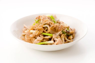 Japon Yemeği, Kızarmış domuz eti ve Konjac