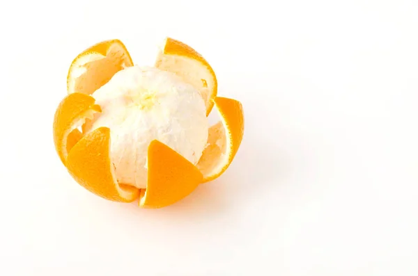 Hassaku Orange Peel White Background — Stock Photo, Image