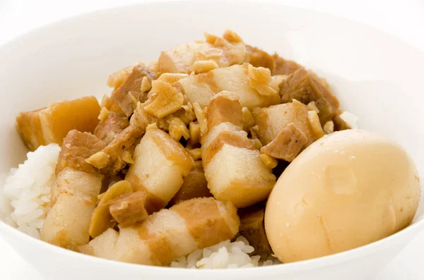 Taiwan Beroemde Voedsel Braised Pork Rice — Stockfoto