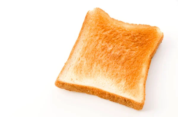 Toastbrot Scheiben Auf Weißem Hintergrund — Stockfoto