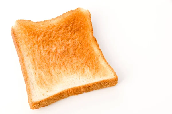 Toastbrot Scheiben Auf Weißem Hintergrund — Stockfoto