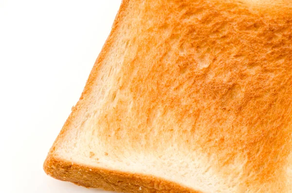 Toastbrot Scheiben Auf Weißem Hintergrund — Stockfoto