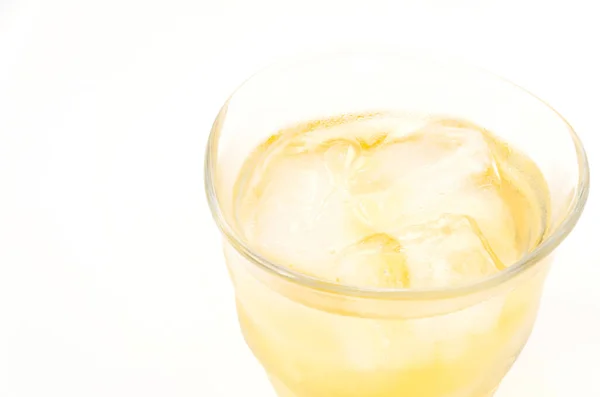 Лід Лимонний Чай Білому Тлі — стокове фото