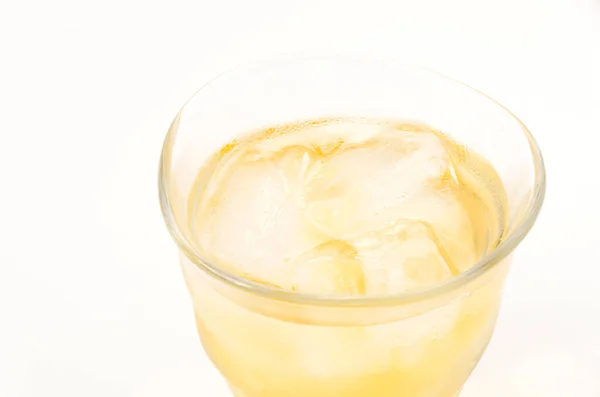 Лимонный Чай Белом Фоне — стоковое фото