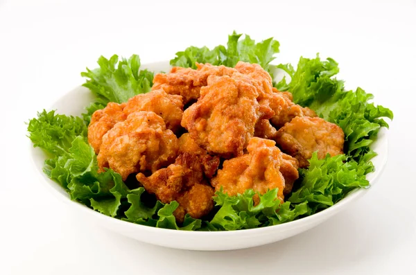 Japońskie Jedzenie Karaage Smażony Kurczak Japoński Styl — Zdjęcie stockowe