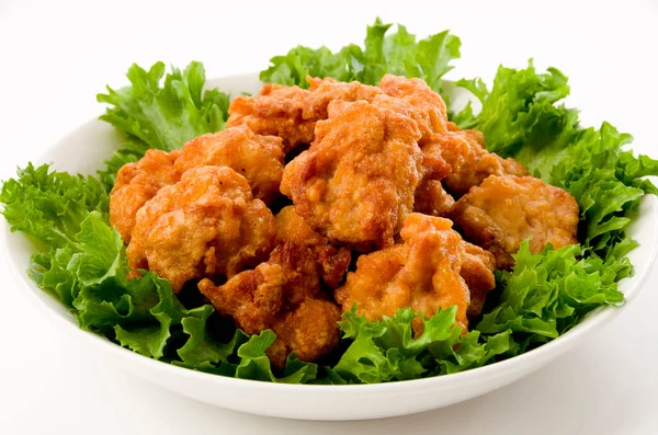 Japanisches Essen Karaage Gebratenes Huhn Nach Japanischer Art — Stockfoto