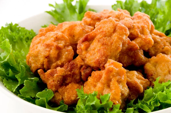 Japanisches Essen Karaage Gebratenes Huhn Nach Japanischer Art — Stockfoto