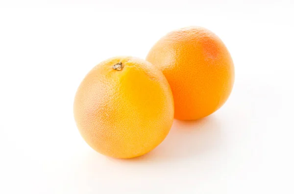 Grapefruit Een Witte Achtergrond — Stockfoto