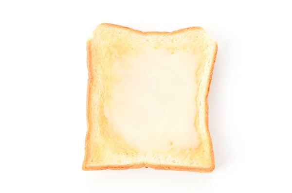 Toasted Bread Sweetened Condensed Milk — Stock Photo, Image