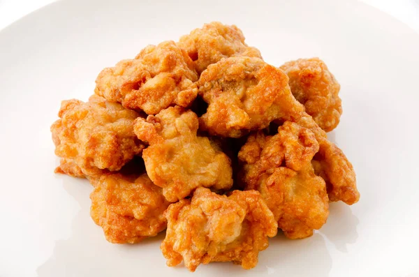 Japán Ételek Karaage Sült Csirke Japán Stílusban — Stock Fotó
