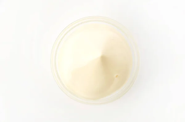 Delicious Mayonnaise White Background — Stock Photo, Image